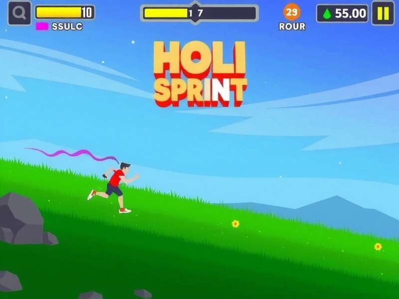 Holi Sprint Gameplay Action